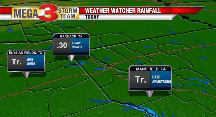 Central ArkLaTex Rainfall